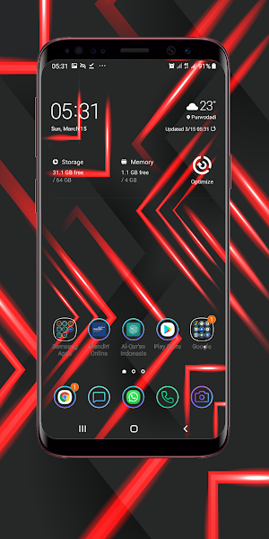 Black Red Wallpaper Screenshot 2
