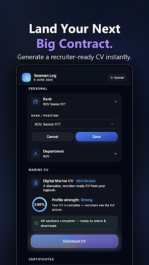 Seaman Log Screenshot 1