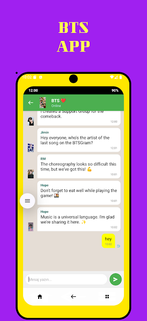 BTS Smartphone Simulator Screenshot 3