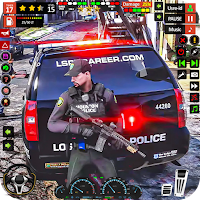 US Police City Car Game 3d