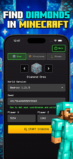 Find Diamonds: Ore Finder Screenshot 0