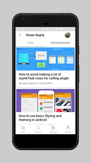 Wordpress Mobile Application Builder for Blogging Screenshot 1