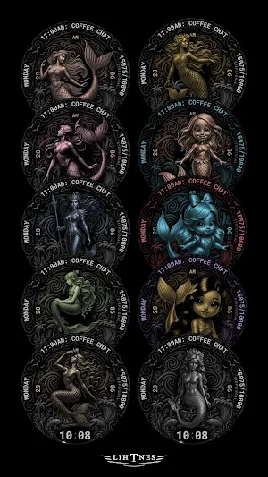 Mermaid Watch Face 110 Screenshot 1