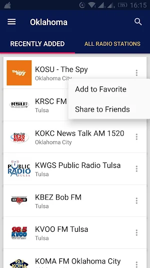 Oklahoma Radio Stations - USA Screenshot 1