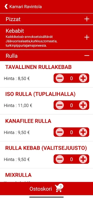 Kamari Ravintola Screenshot 2