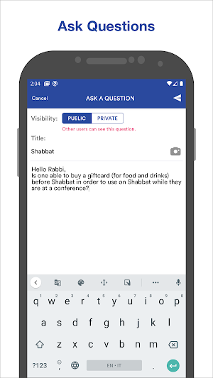 InstaRabbi - Torah Q&A Screenshot 0