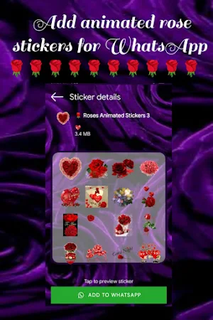 Rose Gif Sticker for Whatsapp Screenshot 3