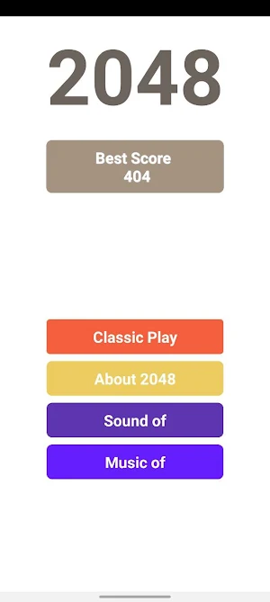 Game 2048 Screenshot 0
