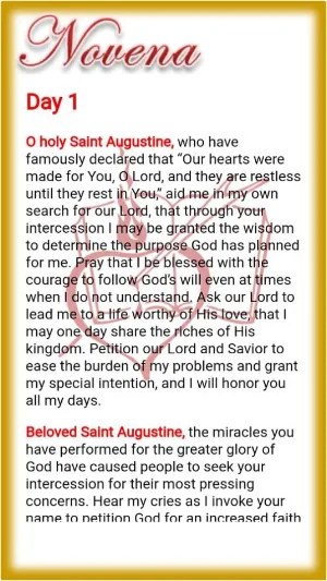 Saint Augustine Devotion Screenshot 2