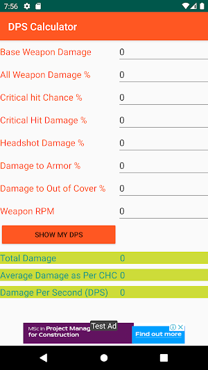 RXM DPS Calculator Screenshot 0