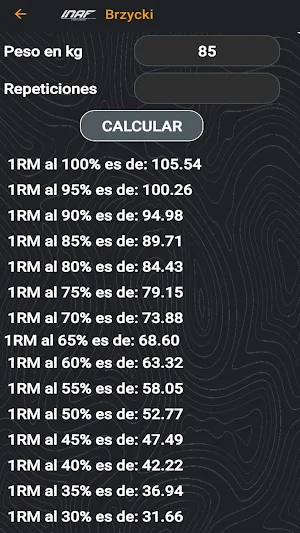 CALCULADORA INAF Screenshot 3