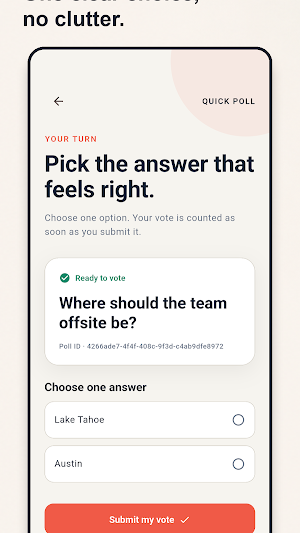 Quick Poll: Ask & Vote Screenshot 0