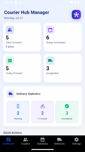 Courier Hub Manager Screenshot 0