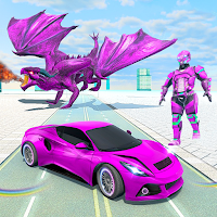 Dragon Robot Car Games Battle