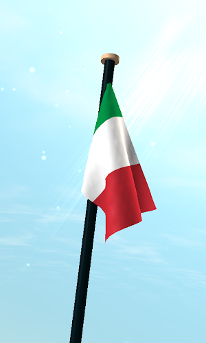 Italy Flag 3D Live Wallpaper Screenshot 2