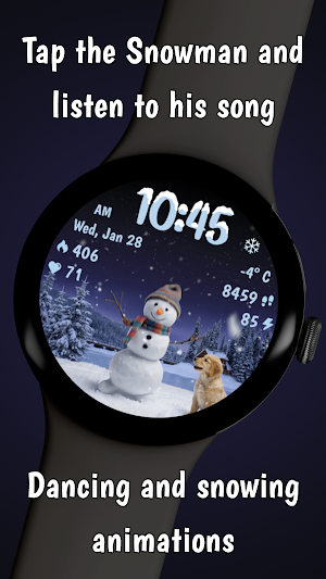 Dancing Snowman Animated WF Screenshot 1