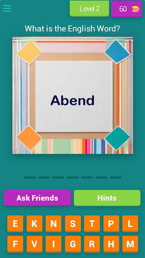 German to English Quiz Game Screenshot 2