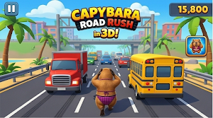 Capybara Road Rush Screenshot 0