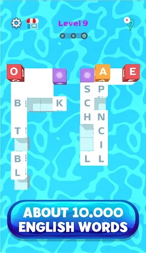 Word Blocks 3D Puzzle Game - L Screenshot 1