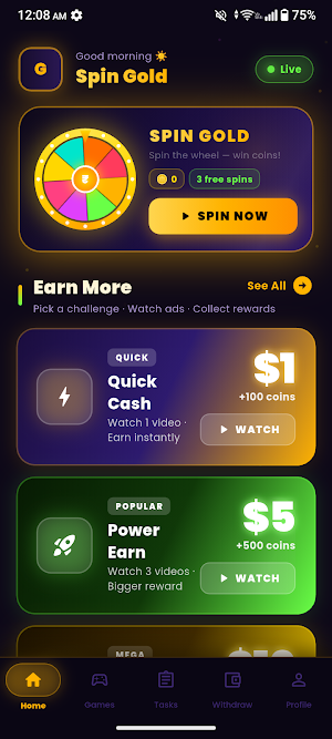 Spin Gold Screenshot 1