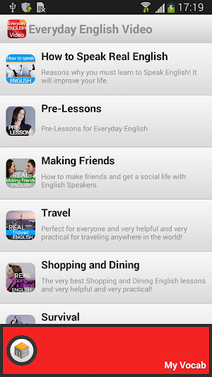 Everyday English Video Lessons Screenshot 0