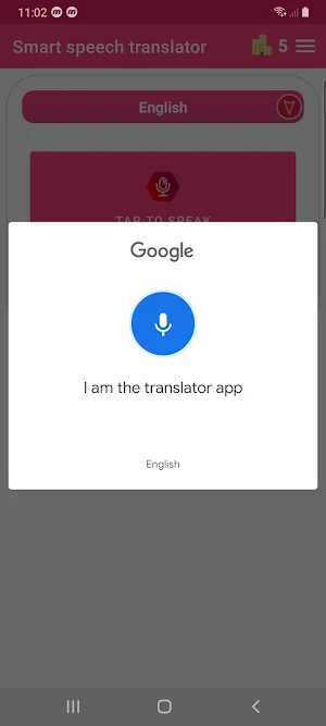 Smart speech translator Screenshot 2