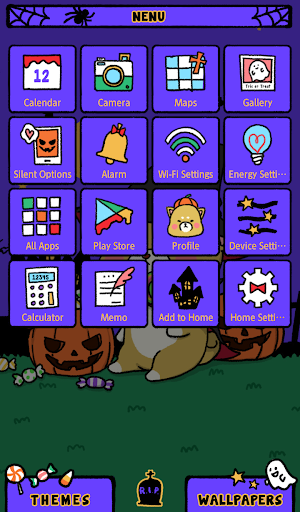 Dog Wallpaper Cute Halloween Shiba Theme Screenshot 1