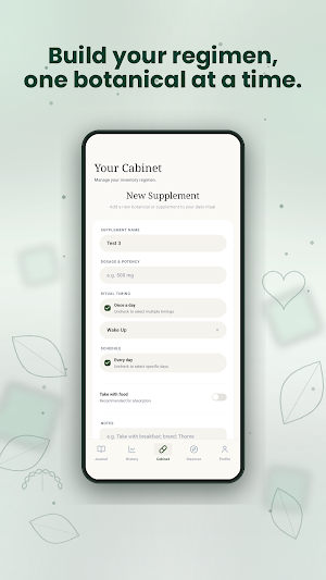 Pure Rhythm Supplement Tracker Screenshot 2