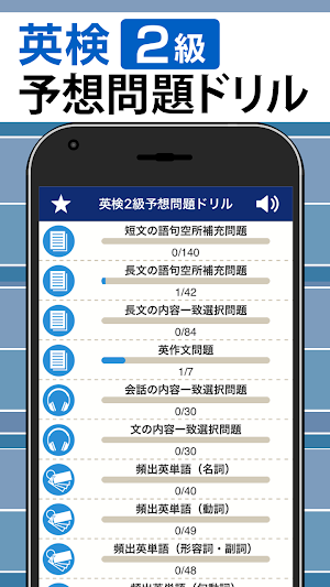 英検®2級予想問題ドリル - リスニング・英作文も収録 Screenshot 0
