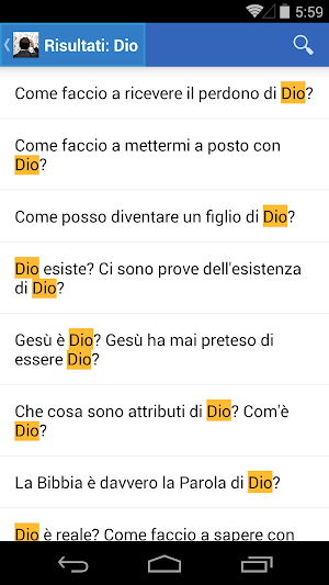 Hai domande? Screenshot 2