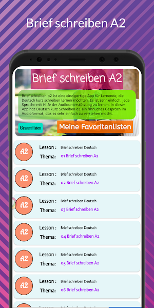 Brief schreiben A2 Screenshot 1