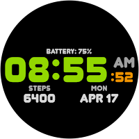 ALX01 Digital Color Watch Face