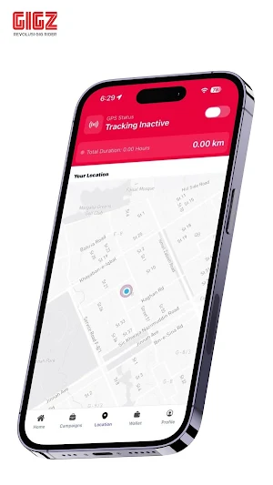 GIGZ Rider App Screenshot 1