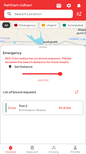 Raththam Blood Donation App Screenshot 2