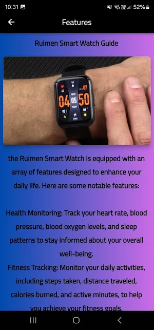 Ruimen Smart Watch Guide Screenshot 3