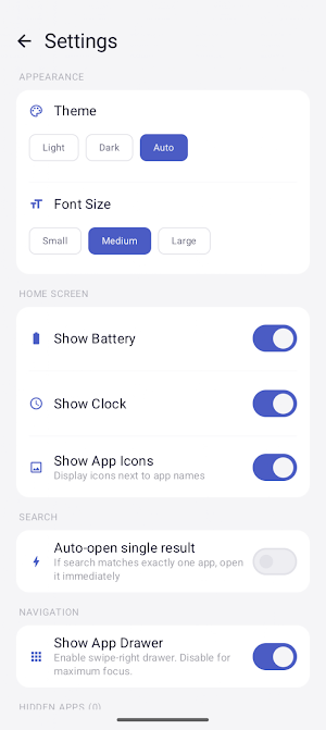 FocusDock Minimal Launcher Screenshot 2
