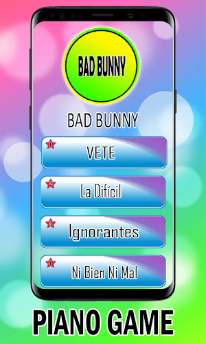 Bad Bunny 🎶 piano tiles 3 Screenshot 0
