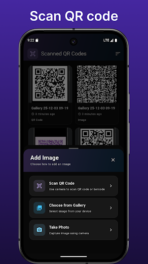 QR Code Scanner and Generator Screenshot 0