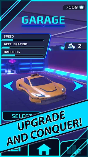 Cyber Car Racer - Offline Screenshot 2