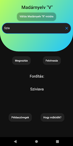 Madárnyelv App Screenshot 1
