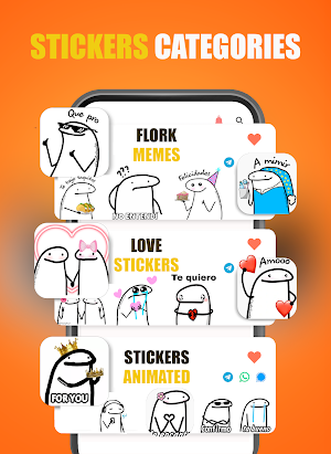 Stickers Flork - WAStickersApp Screenshot 1