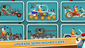 Car Builder and Racing Game for Kids Screenshot 1