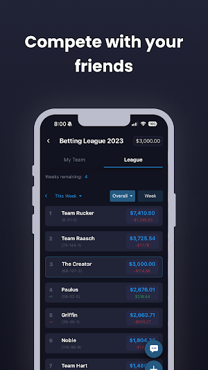 Parlay: Sports Betting Leagues Screenshot 2