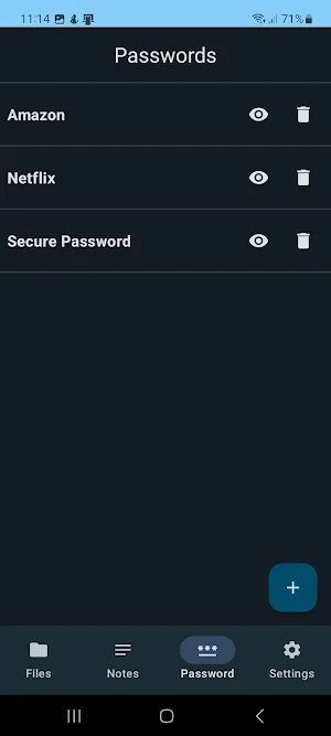 SecurePass: Passwords and File Screenshot 3