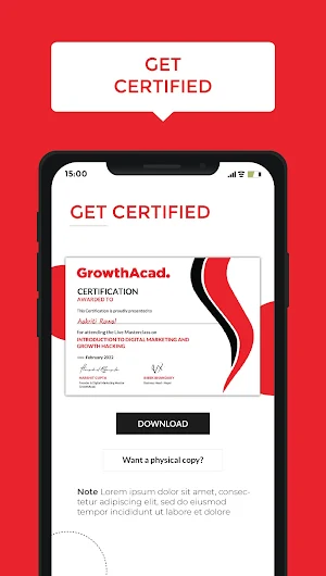 GrowthAcad Screenshot 1