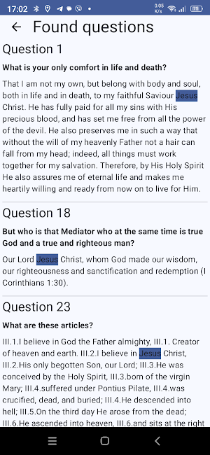 Heidelberg Catechism Screenshot 3