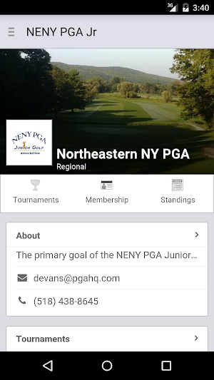 Northeastern NY PGA Jr Golf Screenshot 0
