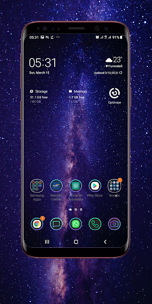 Starry Night Wallpaper Screenshot 2