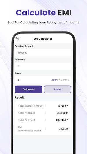 LoanEasy - EMI Loan Calculator Screenshot 2