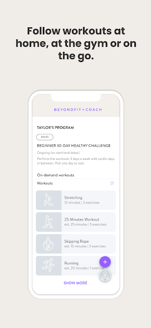 BeyondFIT Coach Screenshot 2